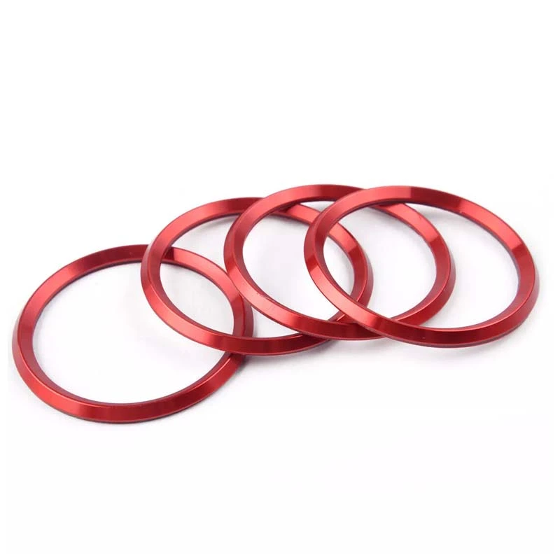 Red Aluminium Alloy Hub Center Ring